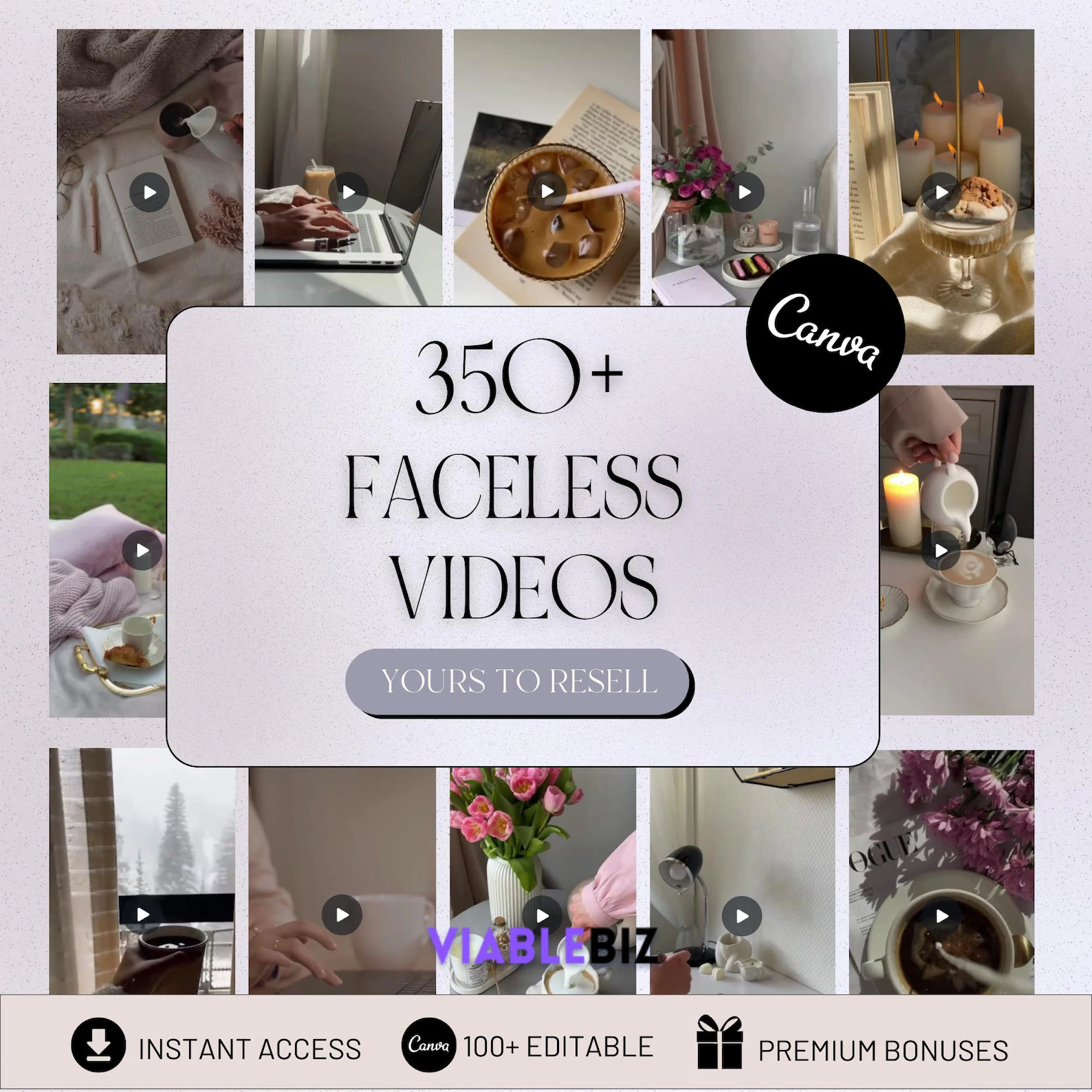 350+ PLR/MRR Faceless Videos