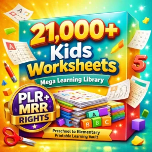 21000+ Kids Worksheets Bundle Homeschool