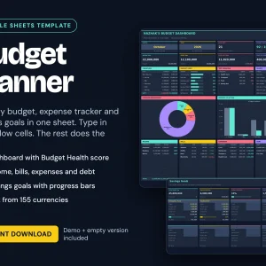 Budget Planner Google Sheets Template |  Digital Download