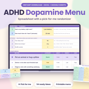 Adhd Dopamine Menu